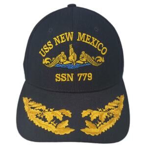 The Corps USS New Mexico SSN 779 Submarine Blue OS Strapback Baseball Cap Hat